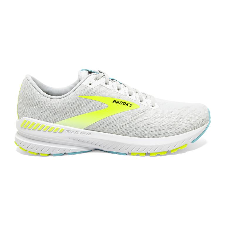 Brooks Men's Ravenna 11 Road Running Shoes - White/Nightlife/Capri (FQIR75634)